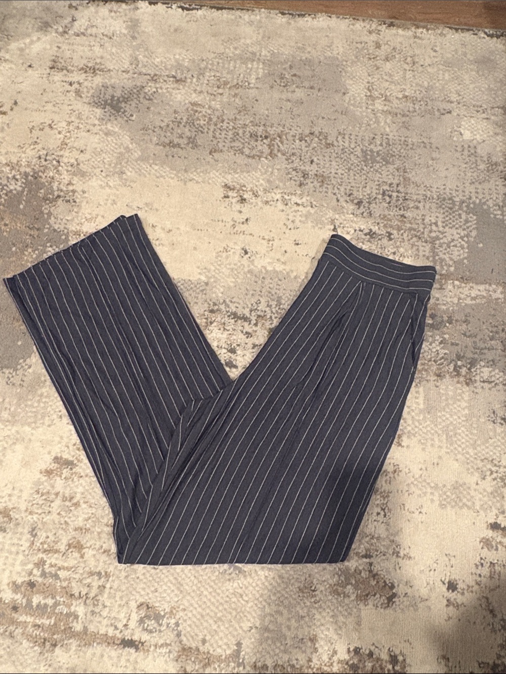 H&M Navy Pinstripe Dress Trousers